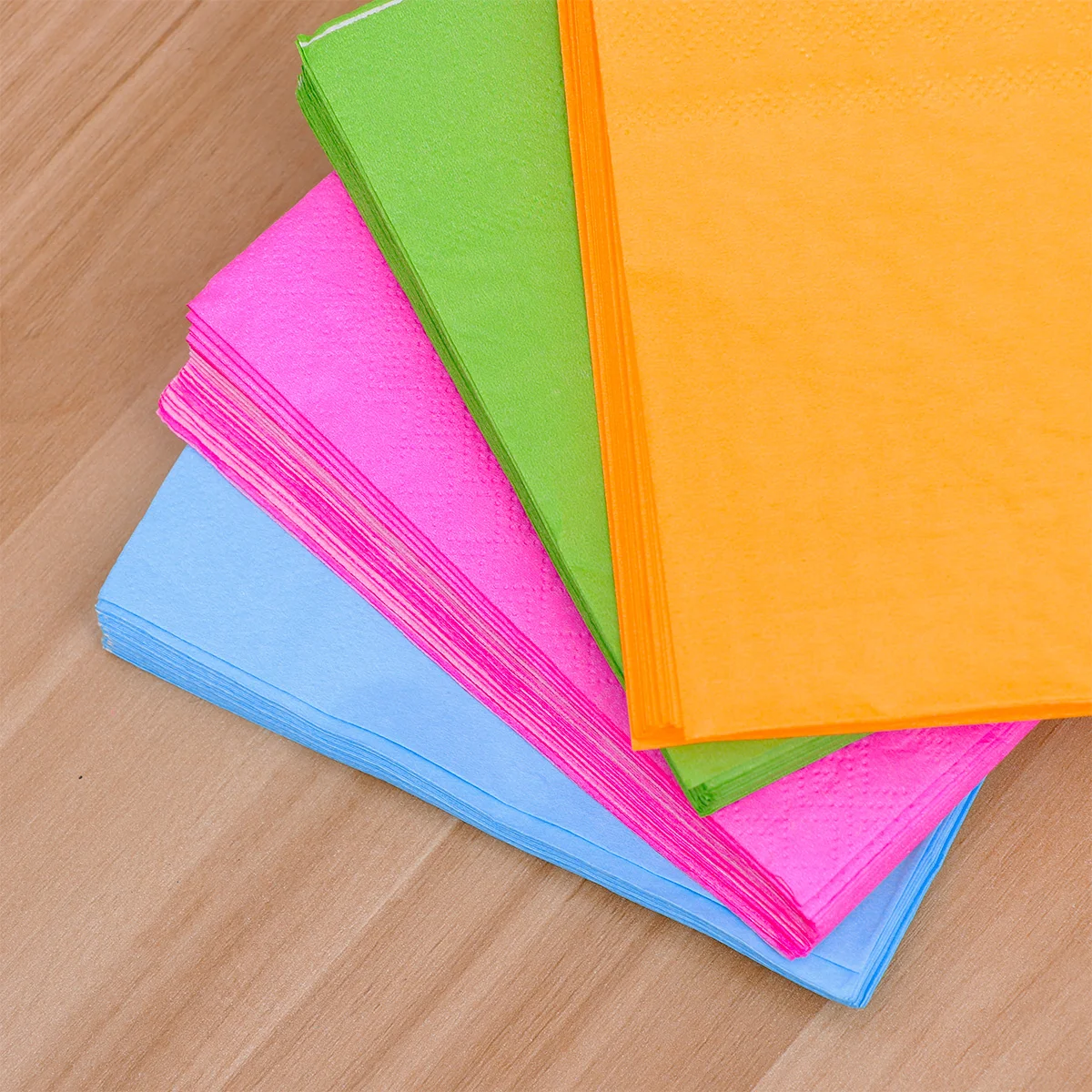 

80 Pcs Paper Napkin Pure Color Serviette Disposable Towels Solid Tissue Colored Napkins