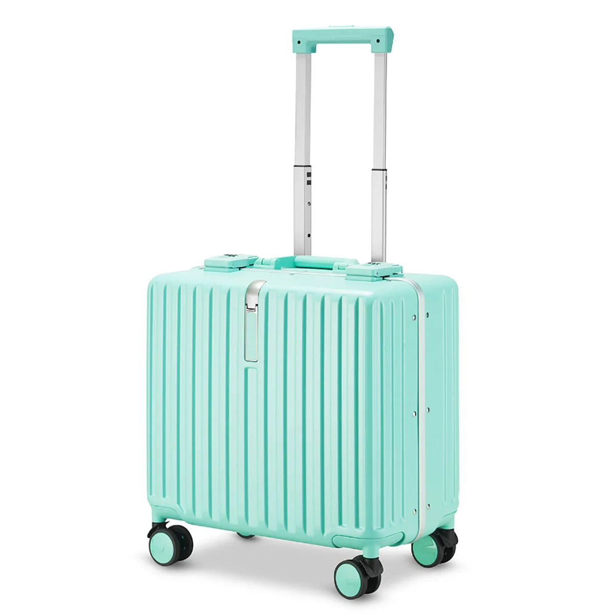 2022 Mini Small 16 Inch Password Aluminum Frame Boarding Travel Suitcase