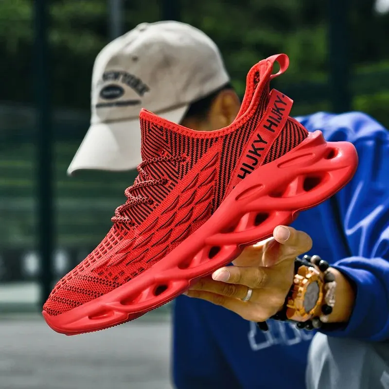 Мужские кроссовки через плечо Lexsan дышащая повседневная обувь с геометрическим