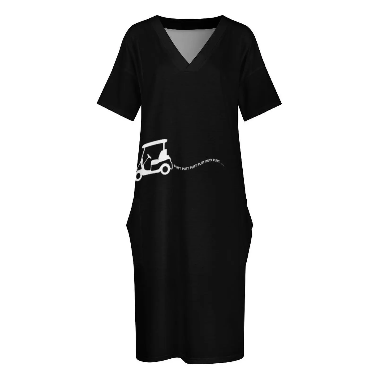 Забавная тележка для гольфа подарок игрока в гольф свободное платье с карманами