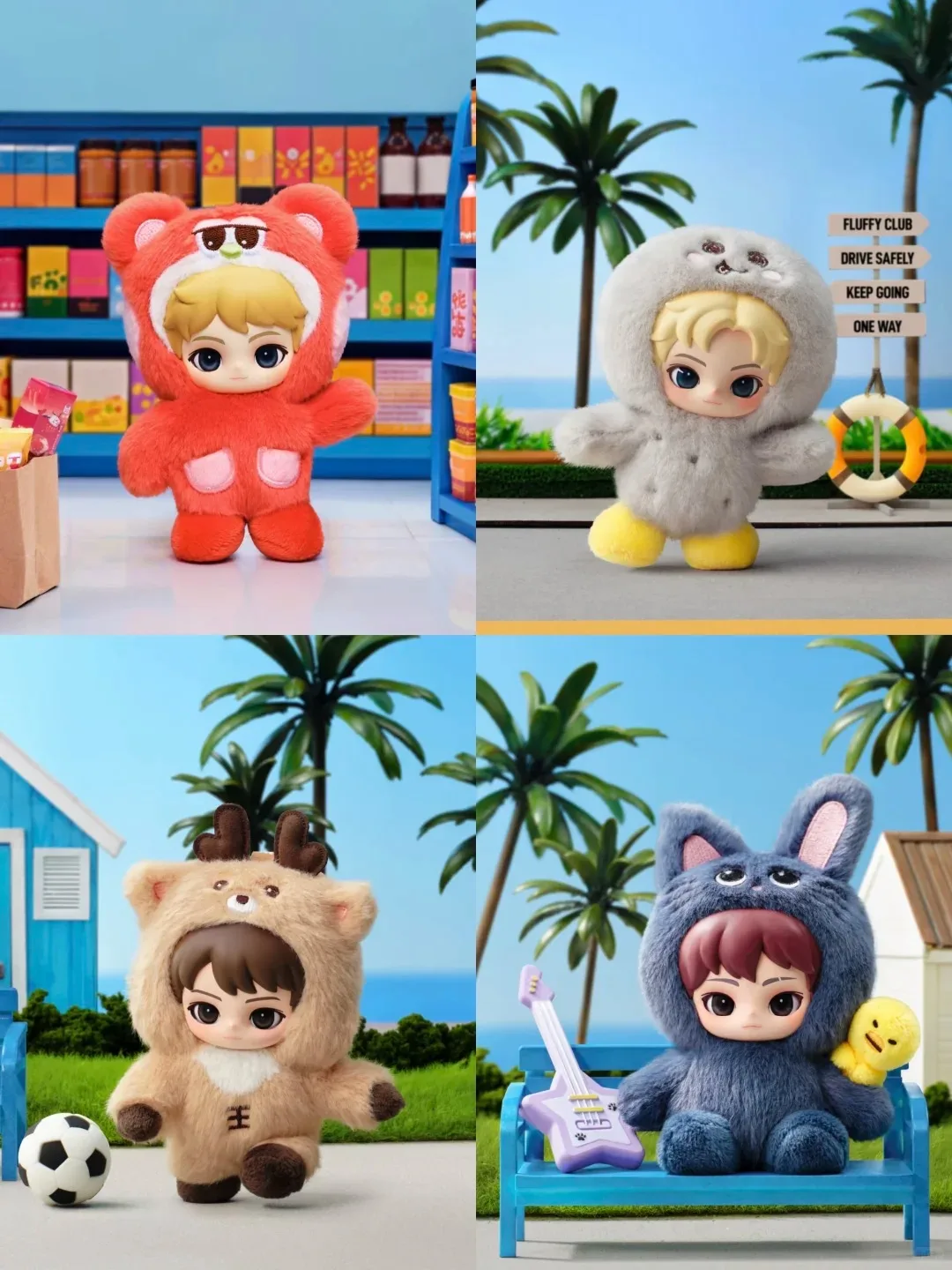 Фото Оригинальная серия POPMART RIIZE Soft and Cuddly Friends, модная коллекция милых декоративных предметов в формате сюрприз-бокса, в наличии в качестве подарка. №2