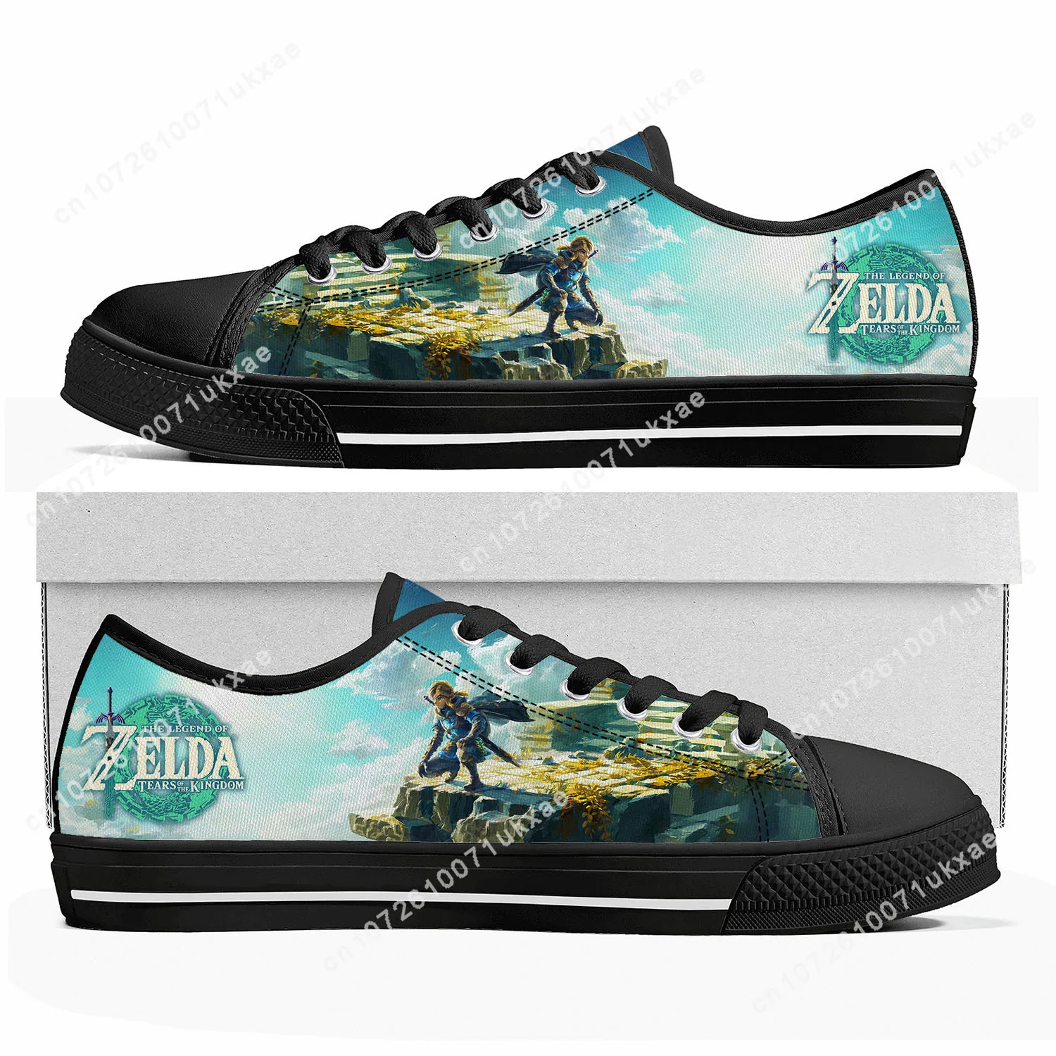 

Zeldas Japanese Game Low Top Sneakers Mens Womens Teenager High Quality Canvas Sneaker couple Casual Shoes Customize DIY Shoe