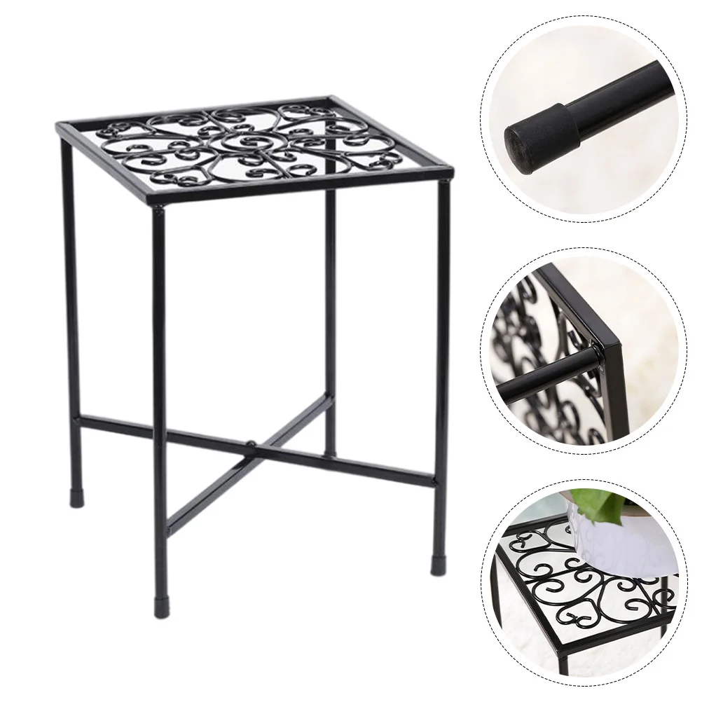 

Декоративная полка для цветочных горшков, железная подставка для цветов на балконе, полый стеллаж для хранения