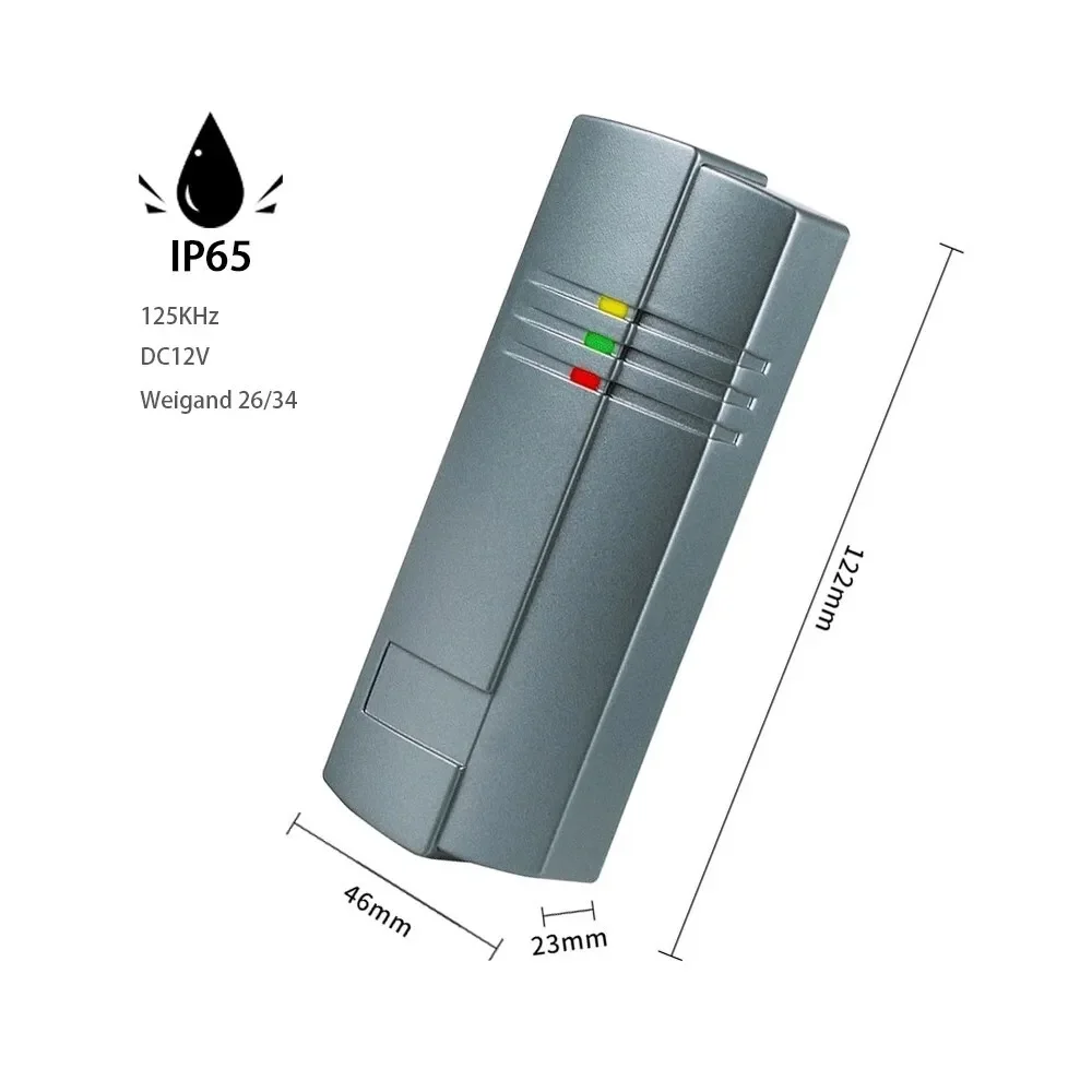 125 кГц wiegand26/34 двойной светодиодный 9 в 12 В эпоксидная упаковка надежный