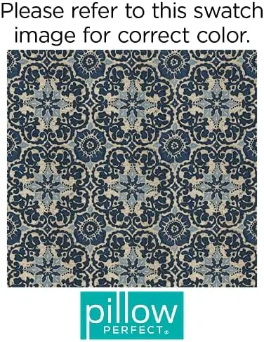 

Outdoor/Indoor Throw Pillows, 18.5" x 18.5", Woodblock Prism Blue, 2 Count