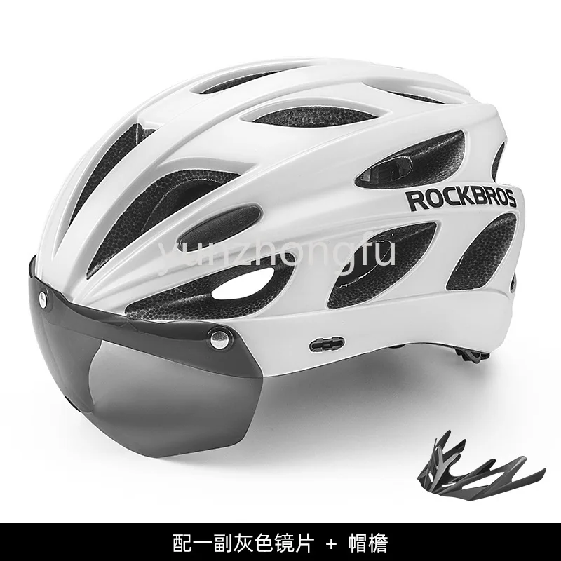 

Riding Helmet Mountain Highway Bicycle Helmet Restraint Goggles Polarized Integrated Molding Colorful Men and Women
