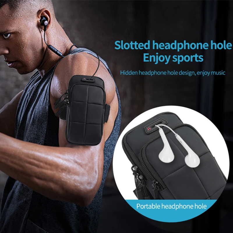 Outdoor Sports Bags Fitness Running Waterproof Reflective Armband For 6.7 Inch Universal Cell Phone Arm Wrist Pouch Pack Cover