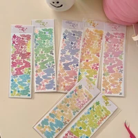 2pcs laser ribbon glitter sequin diy kpop decoration scrapbooking sticker photocards adhesive stickers stationery school