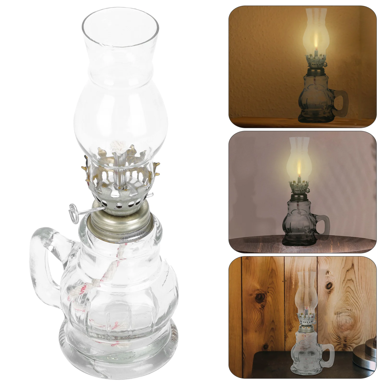 

Lamp Oil Kerosene Glass Lantern Lamps Indoor Retro Vintage Uselanterns Chamberrustic Emergencylighting Classic Chimney