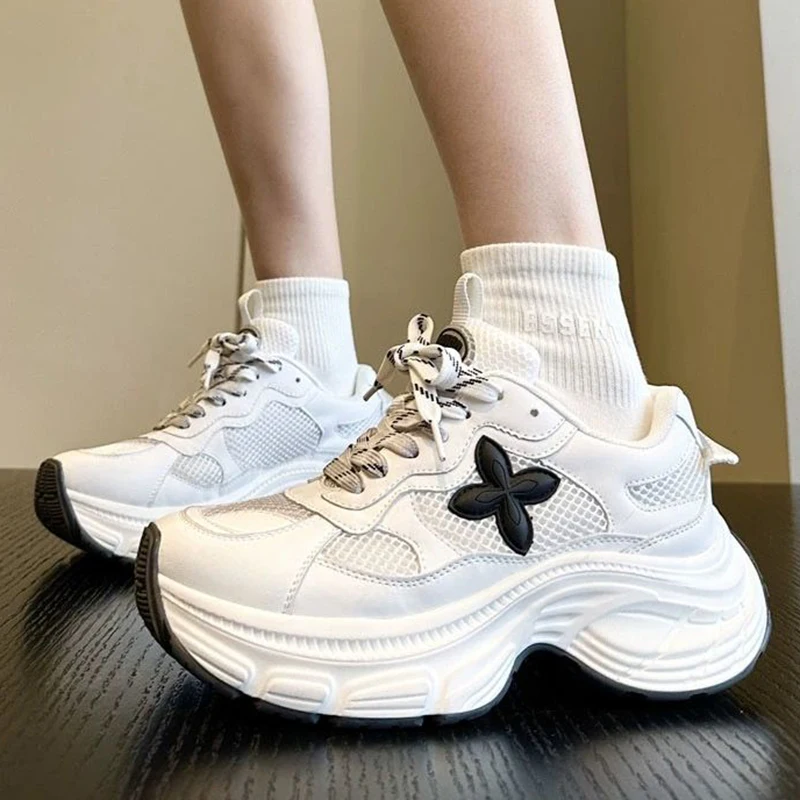 Кроссовки женские на платформе уличный тренд Повседневная Уличная обувь для