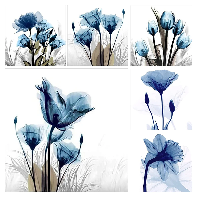 

YOUQU квадратные круглые алмазы 5D алмазная живопись «цветок» полная Алмазная мозаика картина для украшения дома изысканный подарок