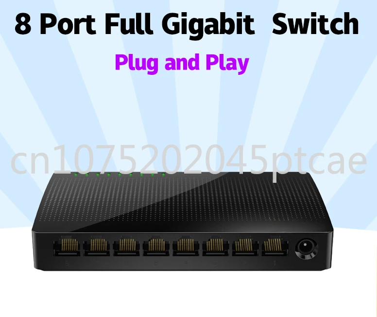 

SG108 Network Switchs 8 Ports Gigabit Desktop Switch 10/100/1000Mbps RJ45 Port SOHO Switch Switching Capacity