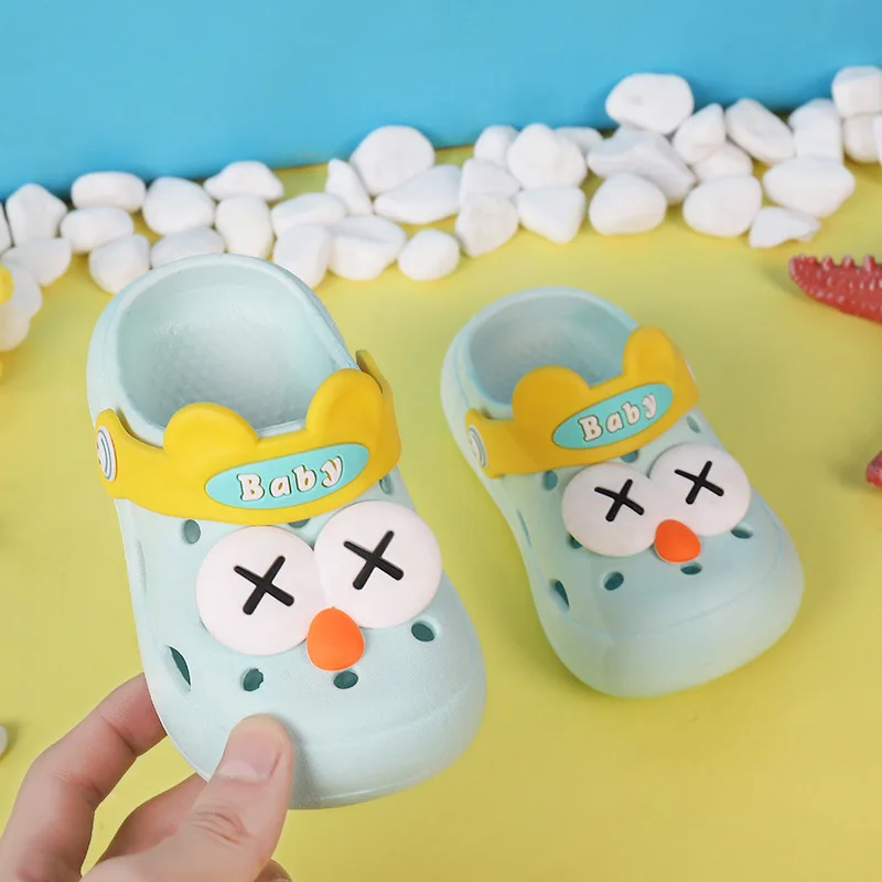 

2021 Summer New Hole Shoes Baby Boys Girls Cute Cartoon Sandals And Slippers Indoor Beach Fashion Children's Shoes