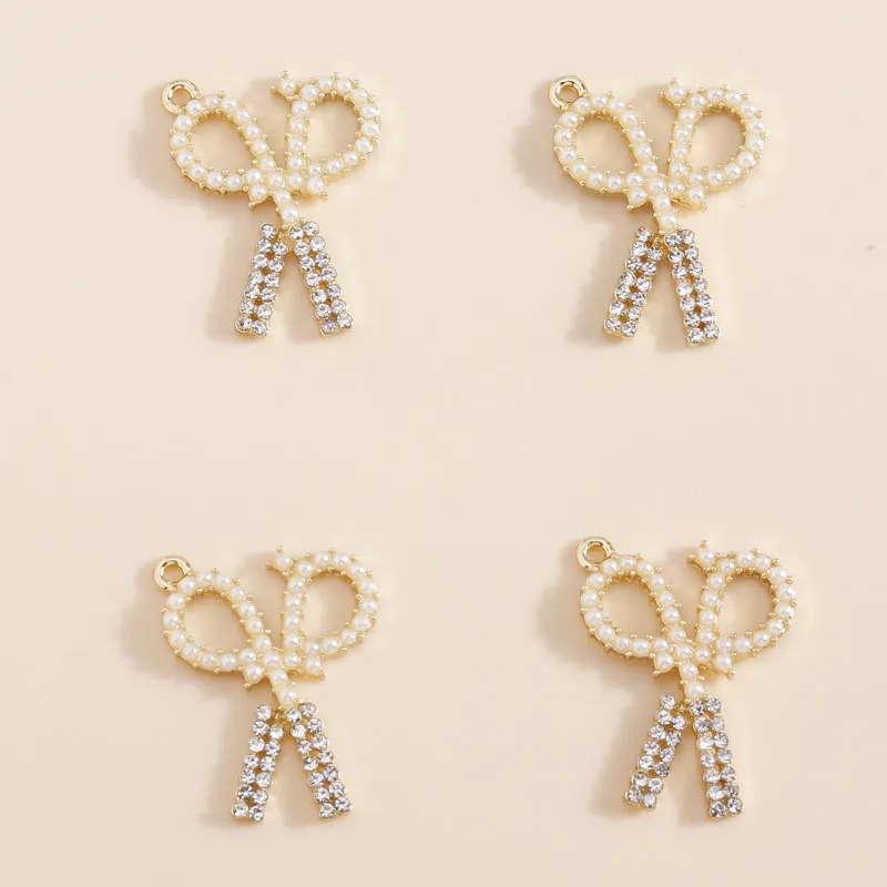 4 шт. женские серьги-гвоздики с жемчугом