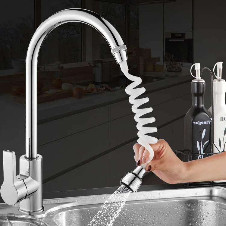 Faucet Extension Splash-proof Kitchen Tap Water Household Shower Splash-proof Head Long Hose Shower Nozzle