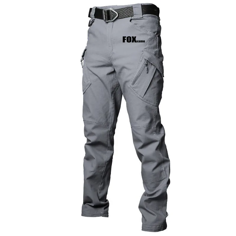 

New Autumn Casual Pants Fishing Pants Men Military Tactical Joggers Cargo Cycling Multi-Pocket Fashions Black Army Trousers
