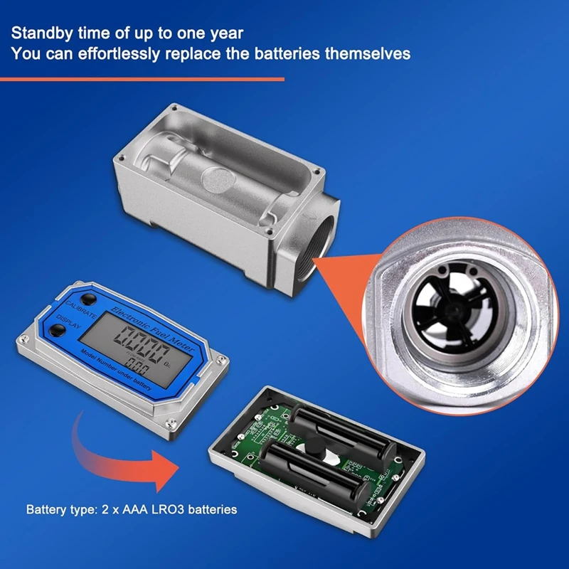 Измеритель расхода BEAU цифровой ЖК-дисплей счетчик NPT водонепроницаемый