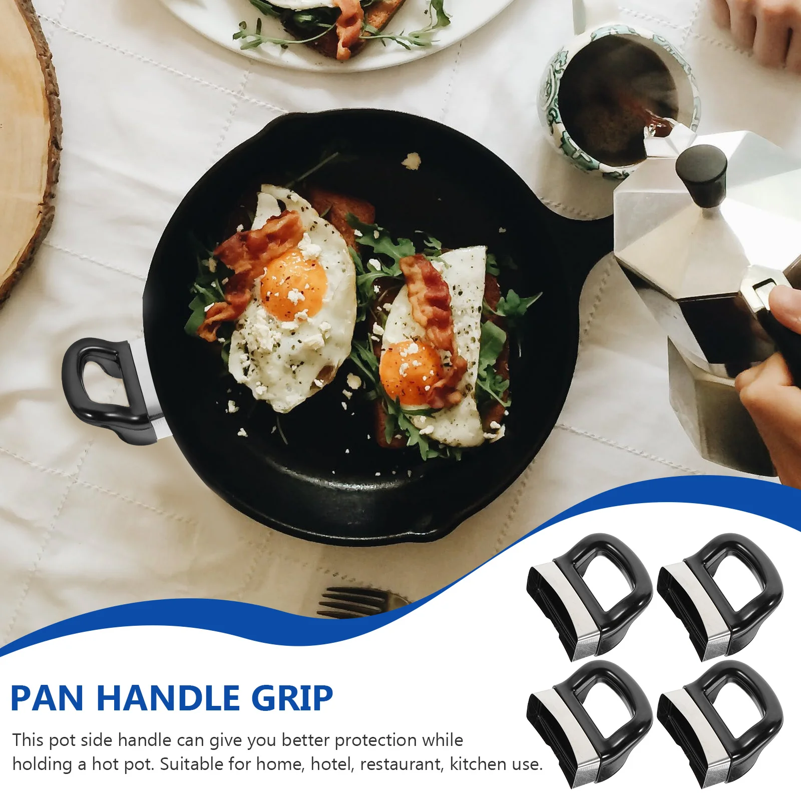 Handle Pot Pan Side Replacement Wok Grip Soup Pressure Cookware Handles Detachableproof Scald Cooker Ear Frying Universal