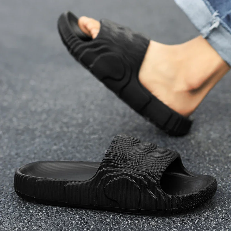 Шлепанцы унисекс Нескользящие мягкие сандалии для дома и ванной однотонные