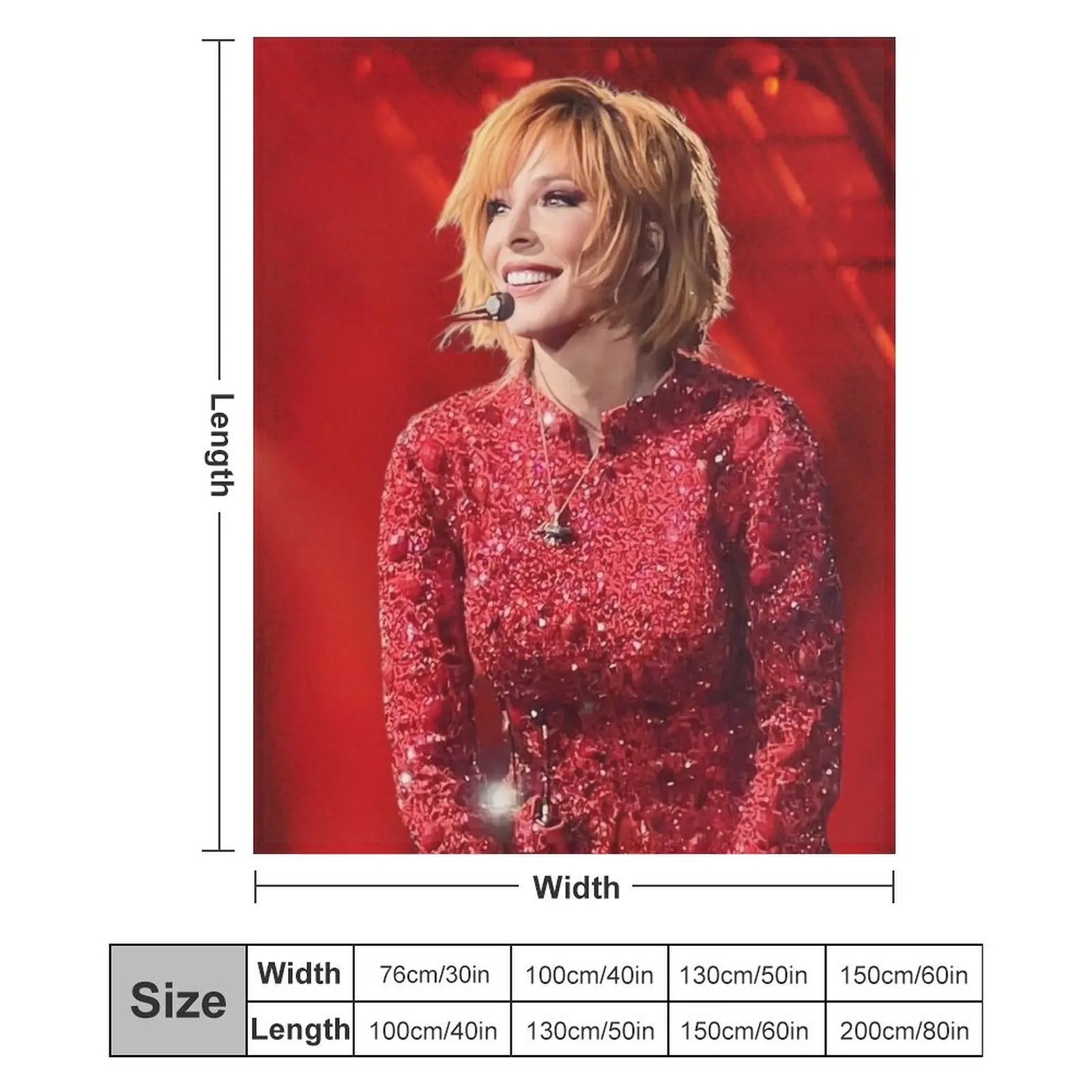 Mylène Farmer 2023 концертное одеяло Nevermore