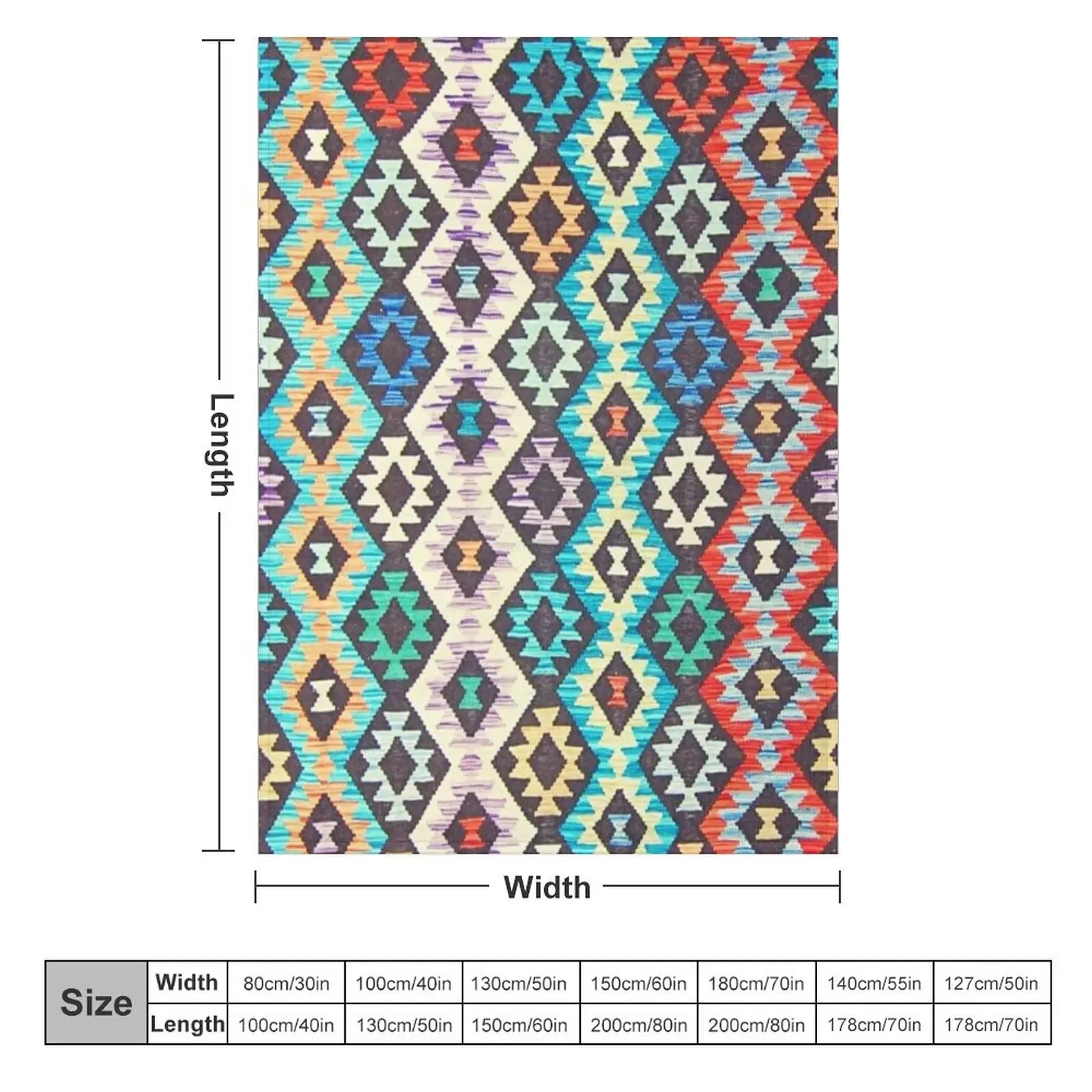 Турецкий шерстяной ковёр Kilim