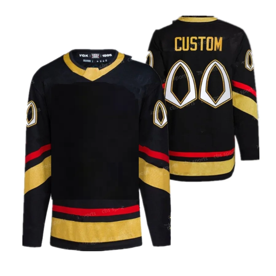 

NEW VEGAS GOlDEN CUSTOM MEN WOMEN YOUTH KIDS HOCKEY JERSEYS KNIGHTS STITCH T-SHIRT