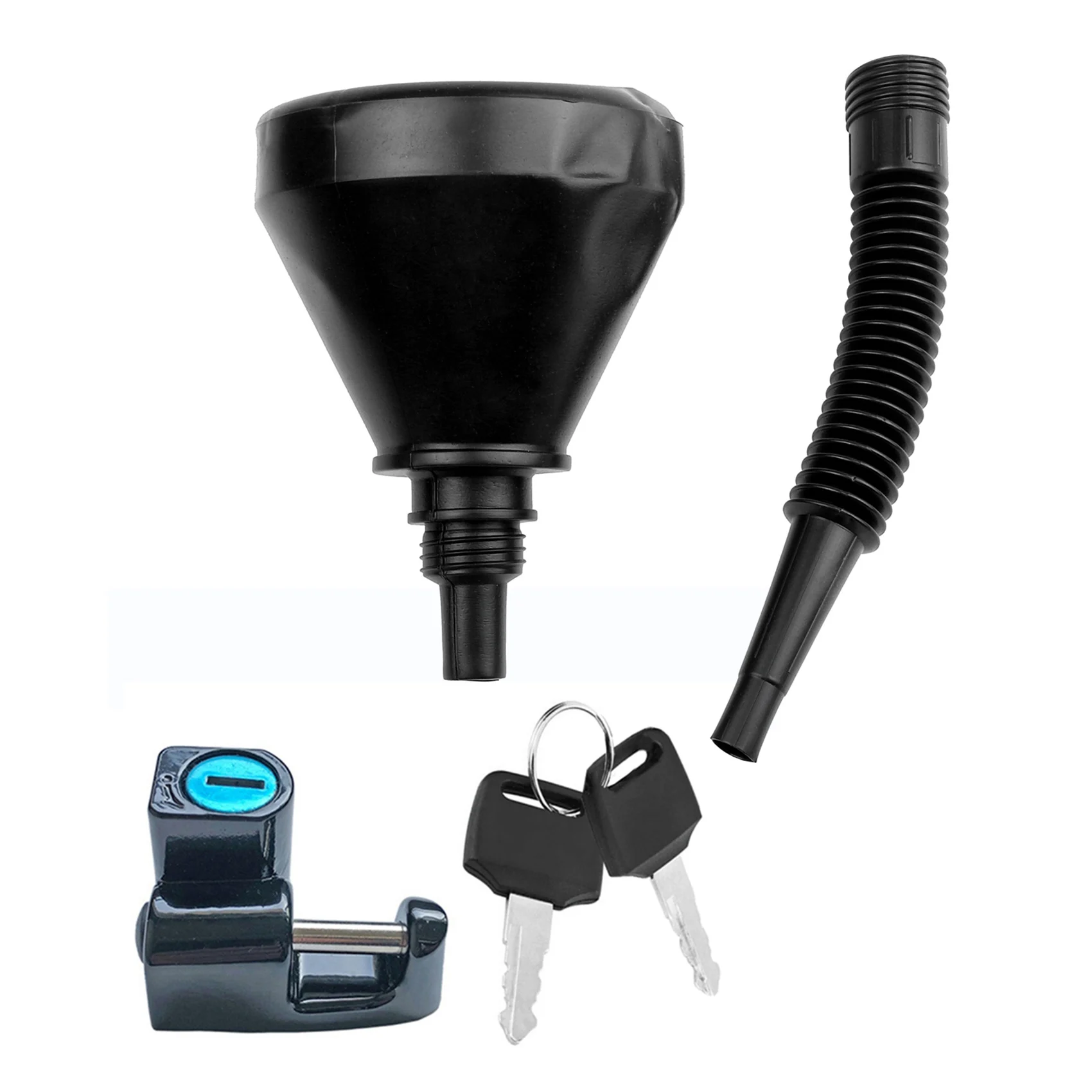 

Filling Funnel Fuel Funnel Gas Sprinkler Flexible Flexible Tube with Motorcycle Helmet Lock Hanger Hook