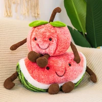 35cm watermelon cherry super soft pillow cushion nap plush stuffed toy doll girl heart birthday gift decoration