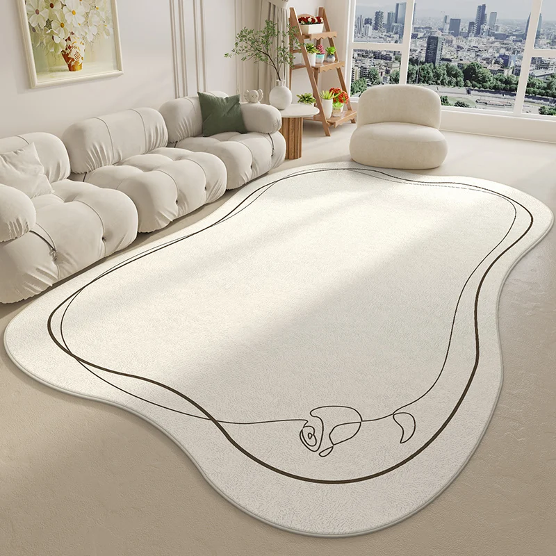 

Minimalist Line Modern Bedroom Rug Fashion Irregular Living Room Carpet Home Decor ковер в гостиной Tapis Alfombra 양탄자 Carpet IG