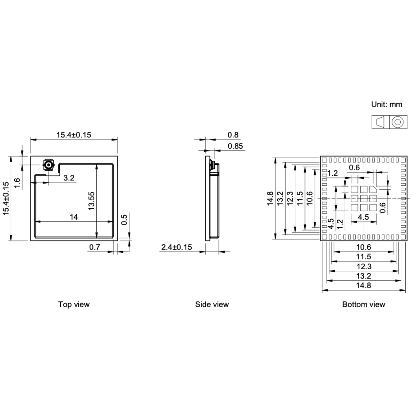 Фото Esp32-S3-Mini-1U-N8 Espressif, интегрированный модуль Wi-Fi 2.4 ГГц ­   Wi-Fi (802.11 B/G/N) + Bluetooth ®     5 (Le) Встроенный ESP32 ­   Чипы серии S3, Xtensa ®     Двухъядерный 32-битный процессор Lx7 Flash №3