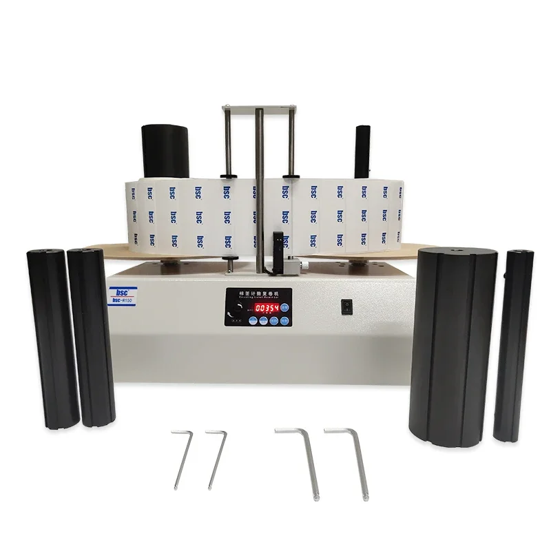 Настольная перемотка bsc R150 со счетчиком небольшая рулонного к рулону катушки