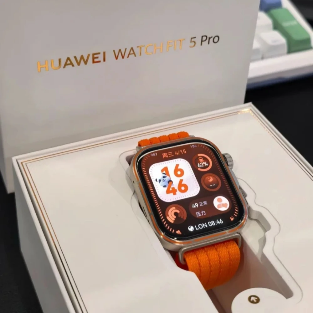 Фото Умные часы HUAWEI Watch FIT 5 Pro, 1,92-дюймовый FullView-дисплей, до 10 дней автономной работы, для активного отдыха, совместимы с iOS и Android №3
