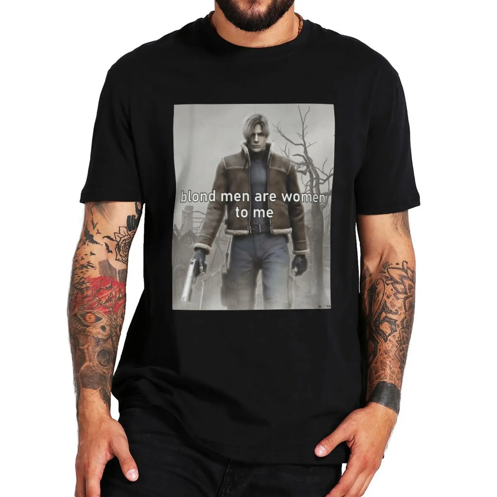 

Blond Men Are Women To Me T Shirt Gifts For Gamer Trend Retro Short Sleeve 100% Cotton Unisex Summer Casual T-shirts