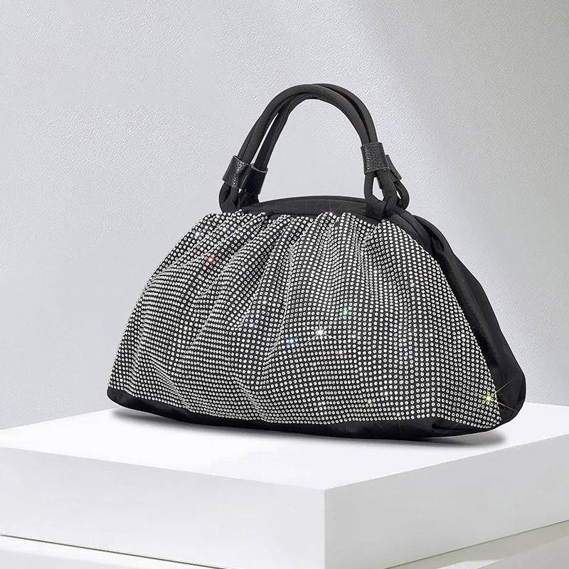Designer Capacity Shoulder Bags with Sparkling Diamonds for Travel or Party