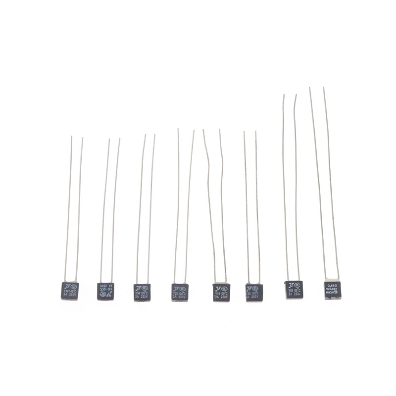 10 Упаковок Термозащитных Предохранителей 250 В 2 А