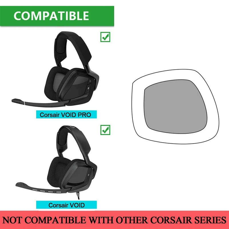 8X амбушюры наушников замена амбушюров для Corsair Void & PRO RGB Проводная/беспроводная