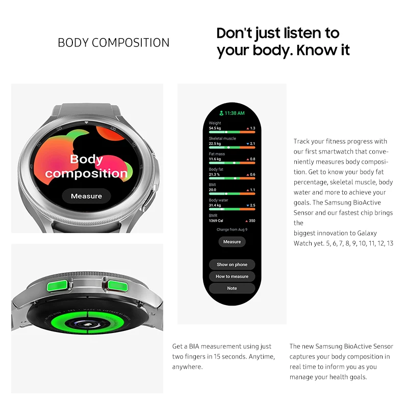 Najtaniej Samsung Galaxy Watch 4 Classic 46mm R890 1.4 ''Super AMOLED 450x450P Inteligentny Zegarek Pomiar Tlenu We Krwi 361mAh Bateria GPS