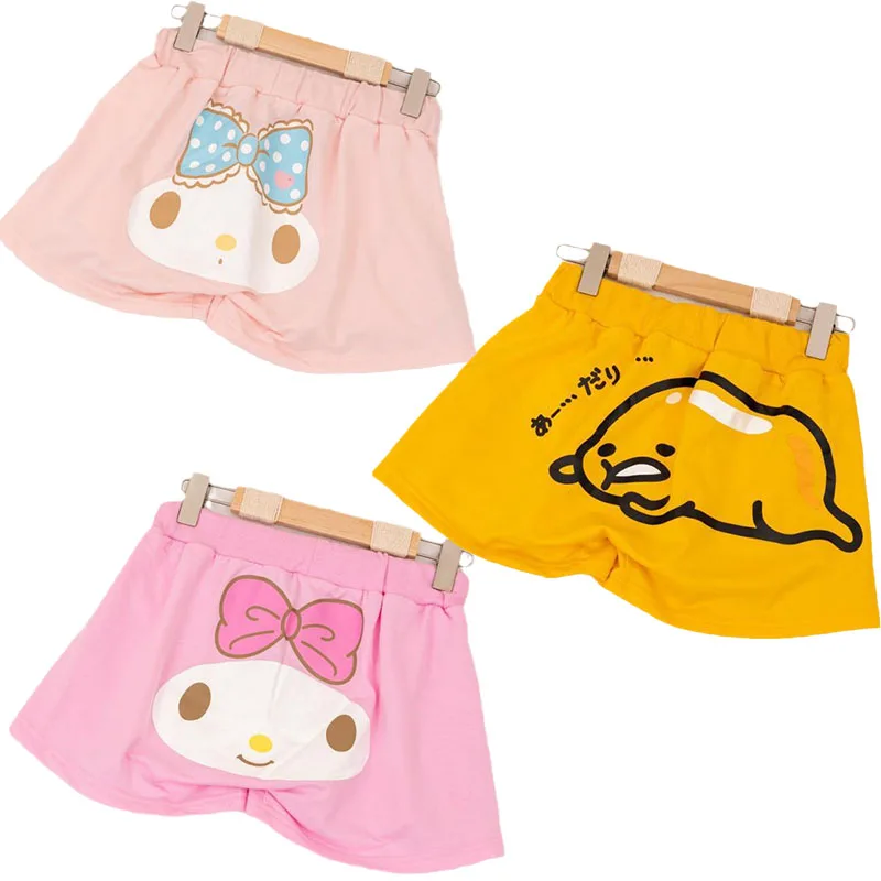 

Anime Kawaii Sanrios My Melody Gudetamas Summer Beach Pants Shorts Cartoon Cute Leisure Sports Pajama Home Pants Girl Gift