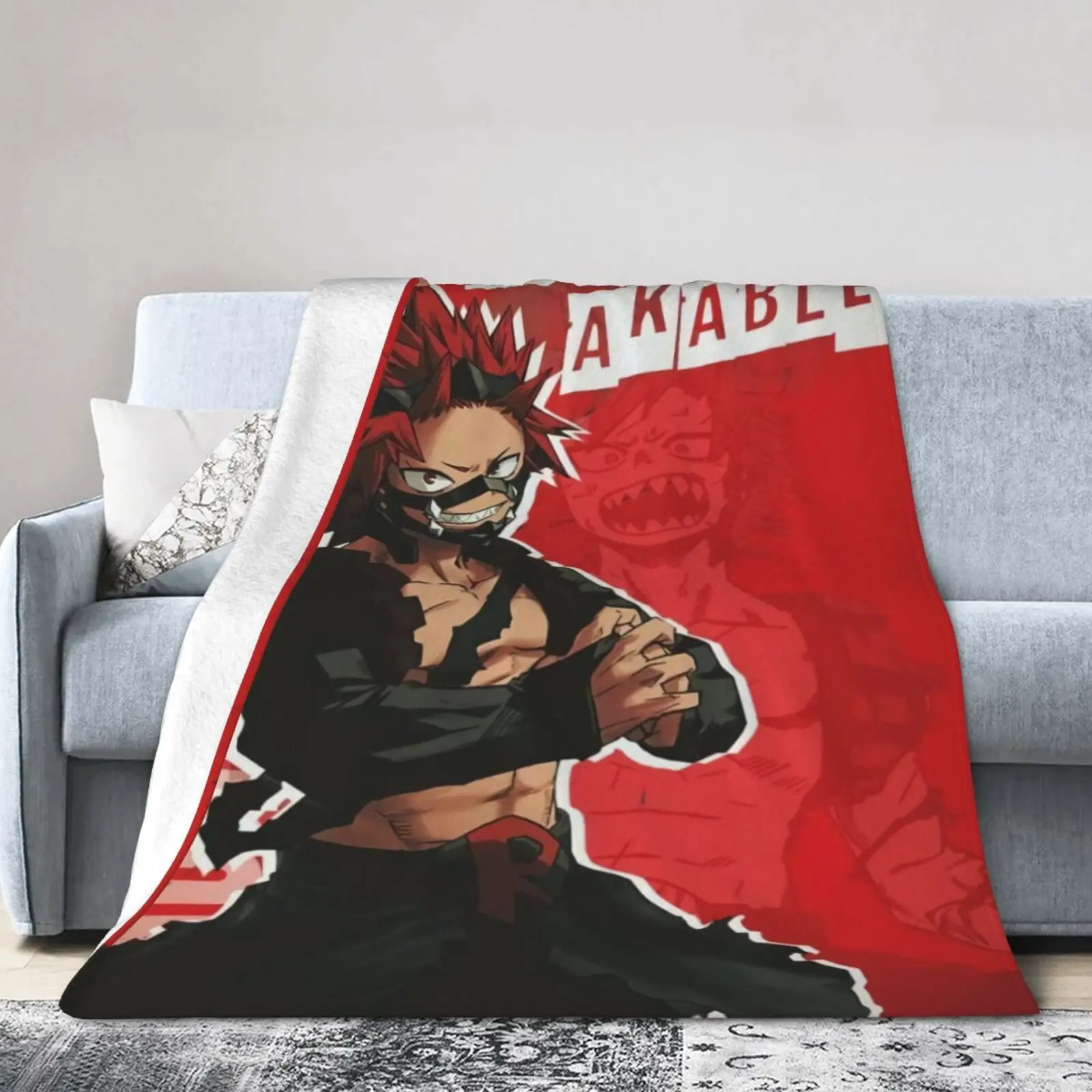

Kirishima Mha Blanket Breathable Flannel Winter Super Warm Bed Blanket Travel Bedding