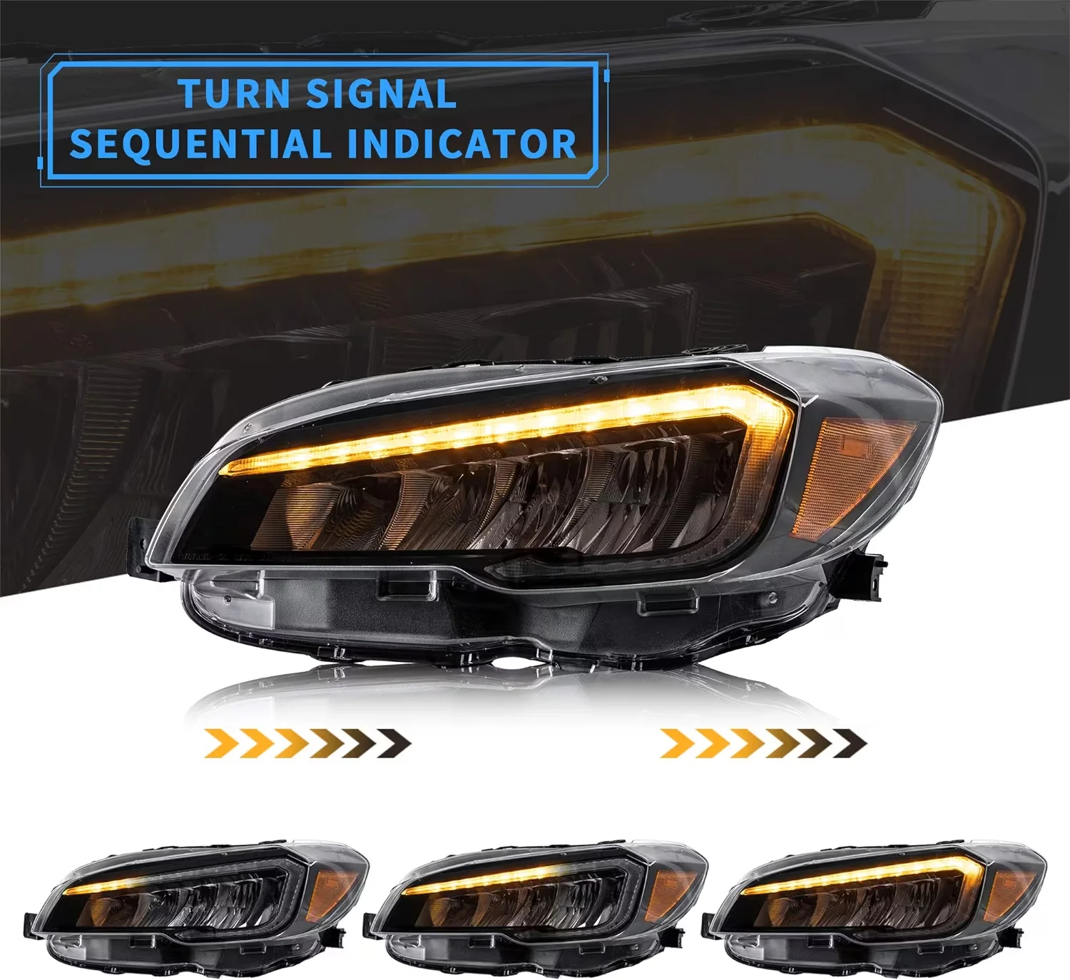 Светодиодные фары для проектора совместимые с S-u-b-a-r-u WRX/STI 2015-2021 Base Premium Limited