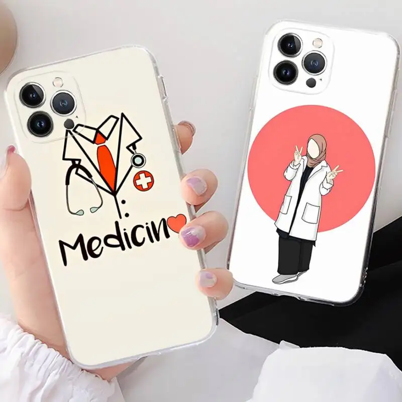 

Medicine Doctor Nurse Phone Case For iPhone XR X XS Max 14 13 Pro Max 11 12 Mini 6 7 8 plus SE 2020 Printing Cover