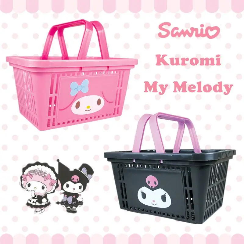 

Sanrio Mymelody Kuromi Cinnamoroll Kawaii японская портативная корзина для ванной большой емкости корзина для ванной