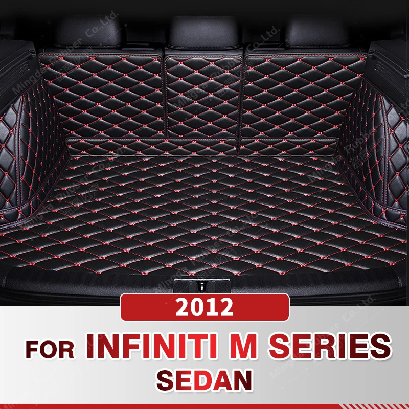 Автомобильный коврик для багажника с полным покрытием для Infiniti M25L Sedan 2012, Накладка для багажника автомобиля, подкладка для груза, защитные аксессуары для интерьера