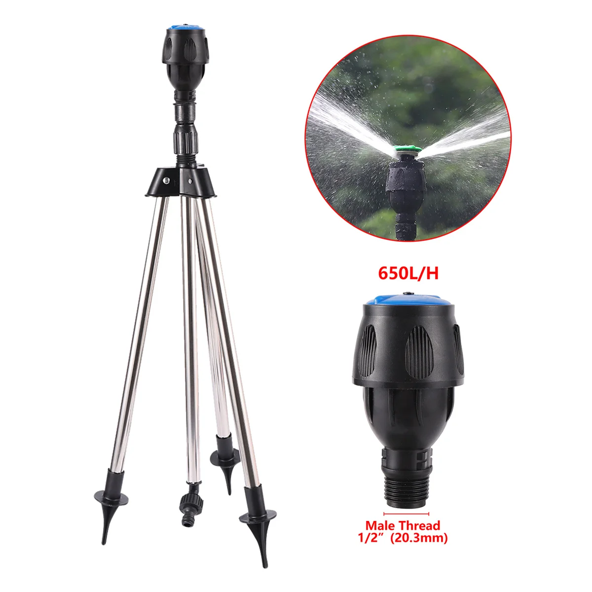 

Садовые автоматические вращающиеся дождеватели из нержавеющей стали 350/550/650 л/ч