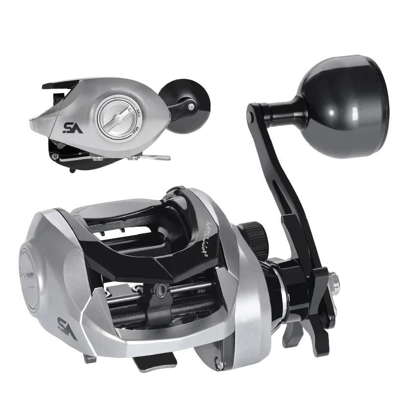 Фото Рыболовная катушка SAMOLLA Large New Baitcasting для морской рыбалки, водонепроницаемая, 6.3:1, тяга 15 кг, для ловли сома, троллинга, с металлическим основанием №1