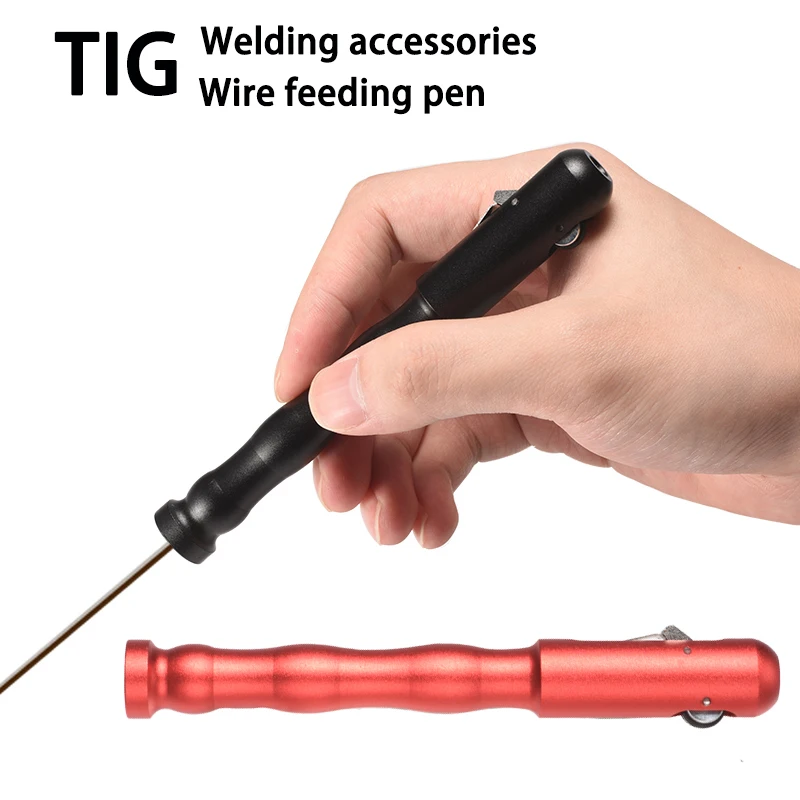 Tig-pluma de transferencia de alambre, alimentador de dedos, soporte de varilla de relleno, pluma de soldadura de aleación de aluminio