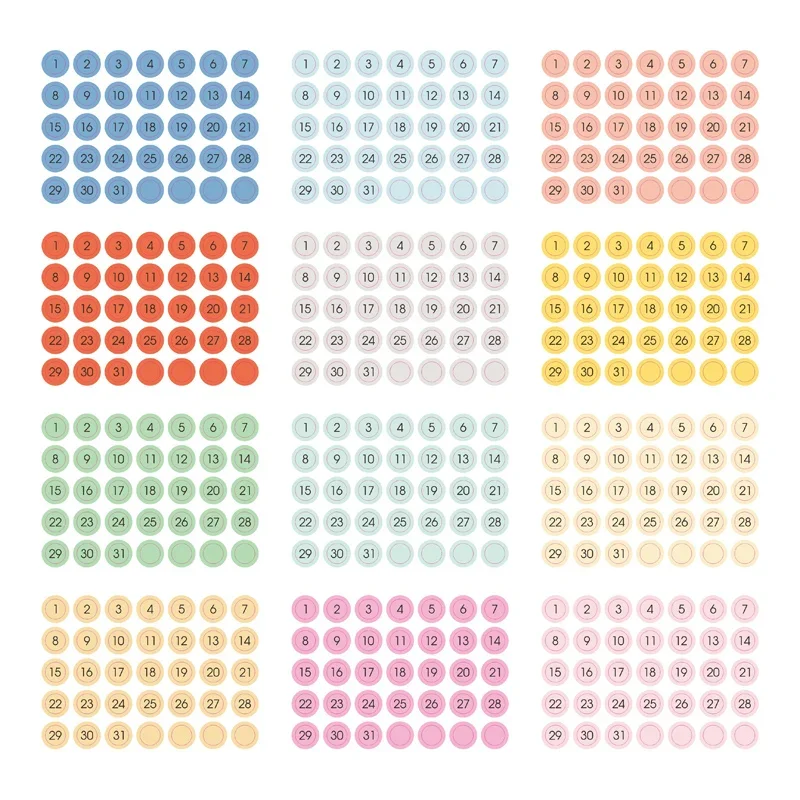 

Круглые наклейки Fromthenon для ежедневника