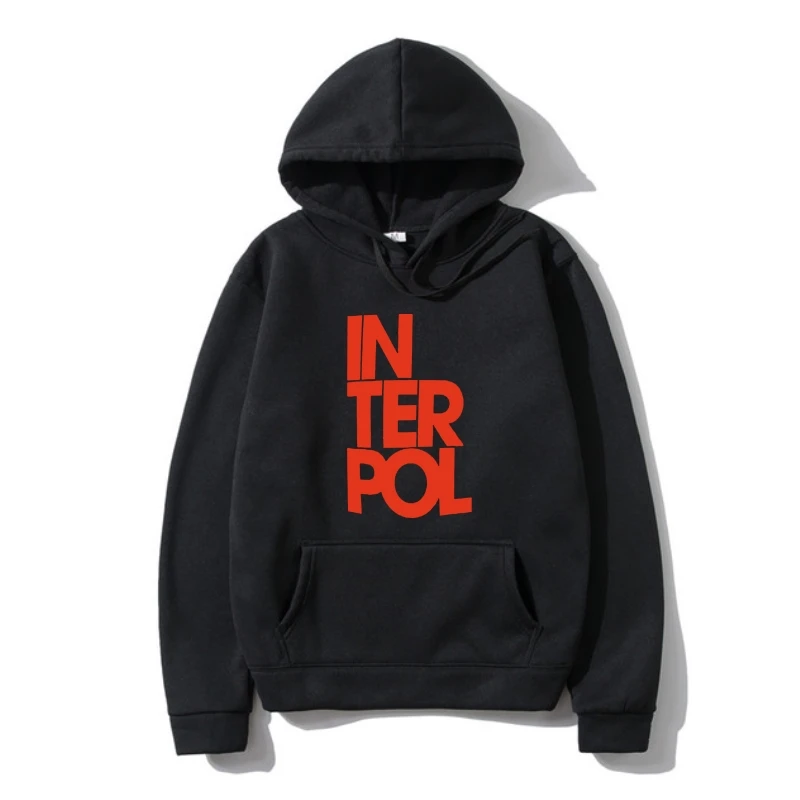 

Hoodies Official Interpol Stacked Logo Outerwear El Pintor Antics Turn Brigh Lights Band