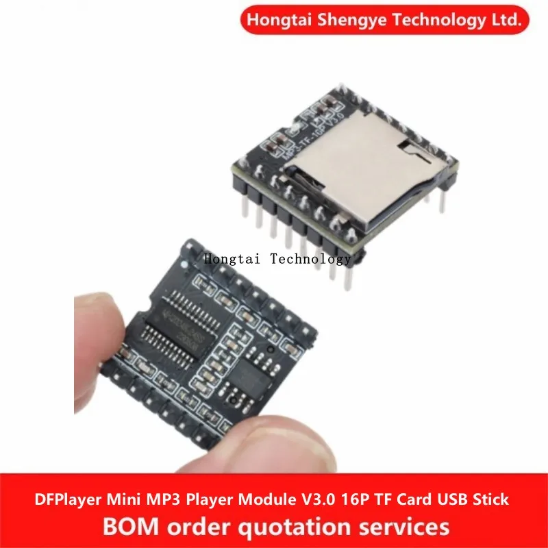 Мини-MP3-плеер DFPlayer Module V3.0 16P TF-карта USB Stick Mini MP3 DF Музыкальный проигрыватель Плата