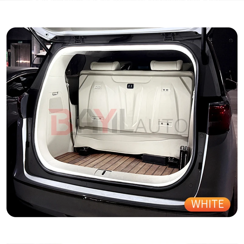 

12 В светодиодный задний багажник, осветляющая светодиодная лента, белый, синий, красный, розовый, модифицированное освещение, 4 м, 2 м, водонепроницаемый гибкий свет, автомобильная атмосферная лампа